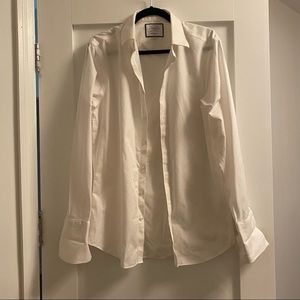 NWOT Charles Tyrwhitt French Cuff Button Down Super Slim Fit 15 1/2 x 33in